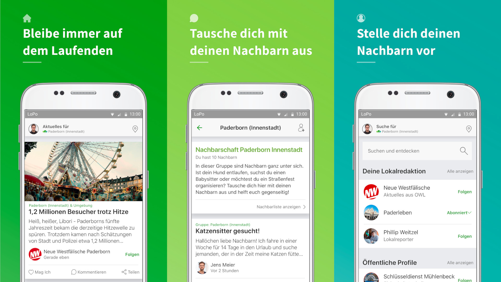 Lokalportal Features